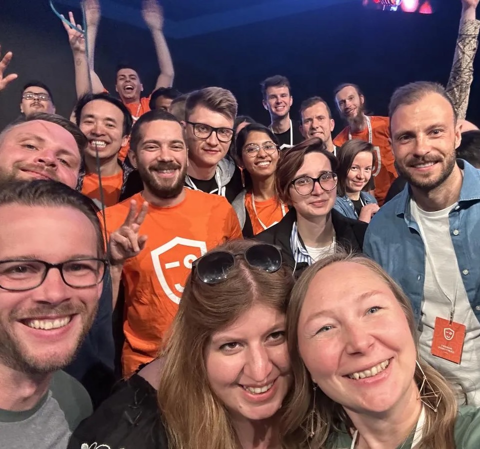 GitNation Crew on stage on Day 2, React Summit Amsterdam; Jun 2nd 2023